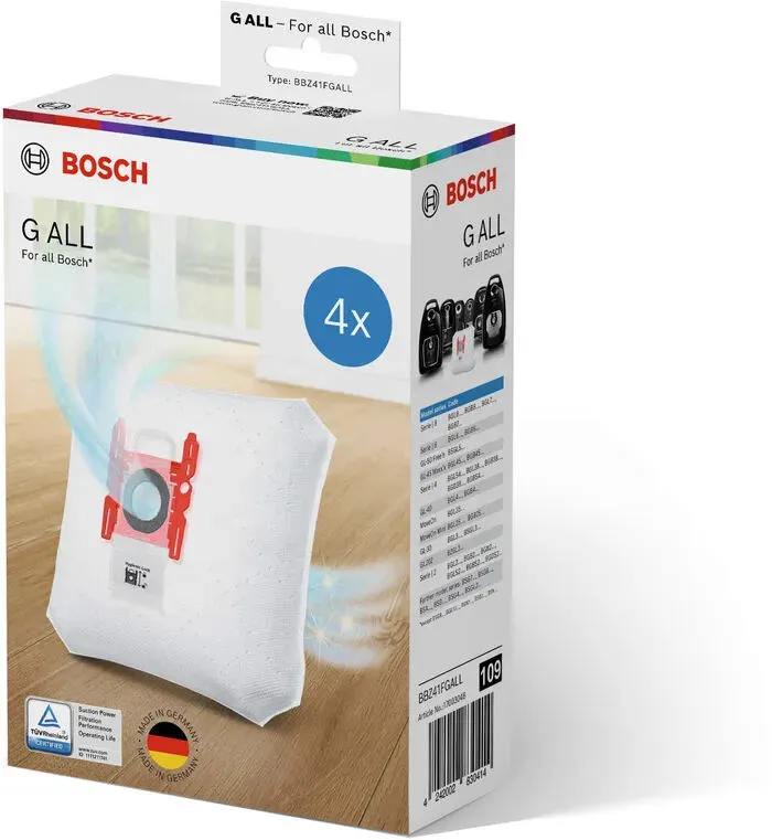 Bosch BBZ41FGALL elektrikli süpürge aksesuarı ve sarf malzemesi Taşıma çantası Silindir vakum Süpürge Aksesuar ve Yedek Parç