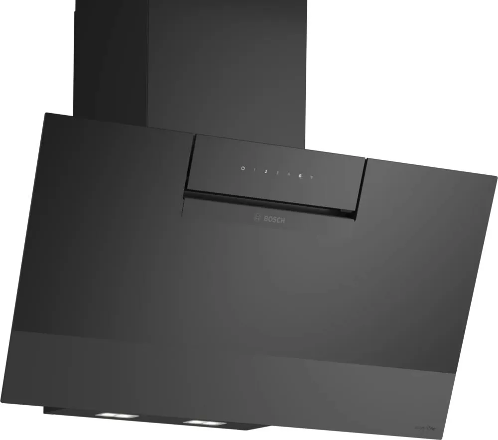 Bosch Serie 4 DWK87FN65 ocak bacası Duvara monteli Siyah 431 m³/Saat Davlumbaz ve Aspiratö
