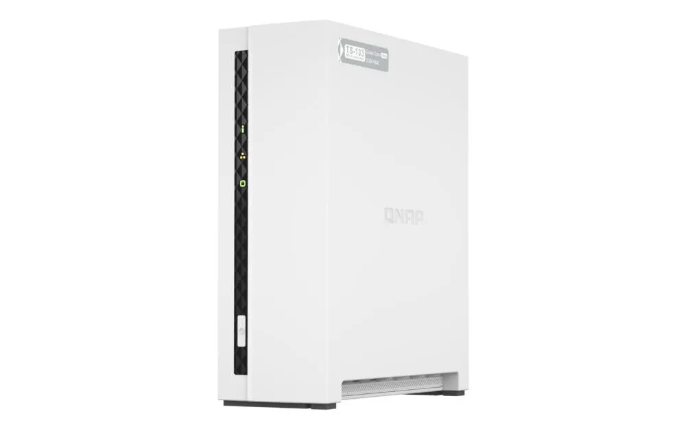 QNAP TS-133 NAS Dikey (Tower) Cortex-A55 2 GB 4 TB HDD QNAP Turbo System Beyaz Thumbnail 4
