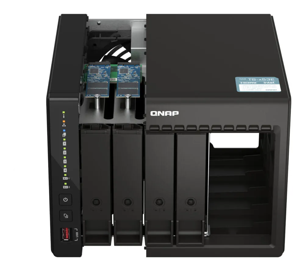 QNAP TS-453E NAS Dikey (Tower) Intel® Celeron® J6412 8 GB 32 TB HDD QNAP QTS Siyah