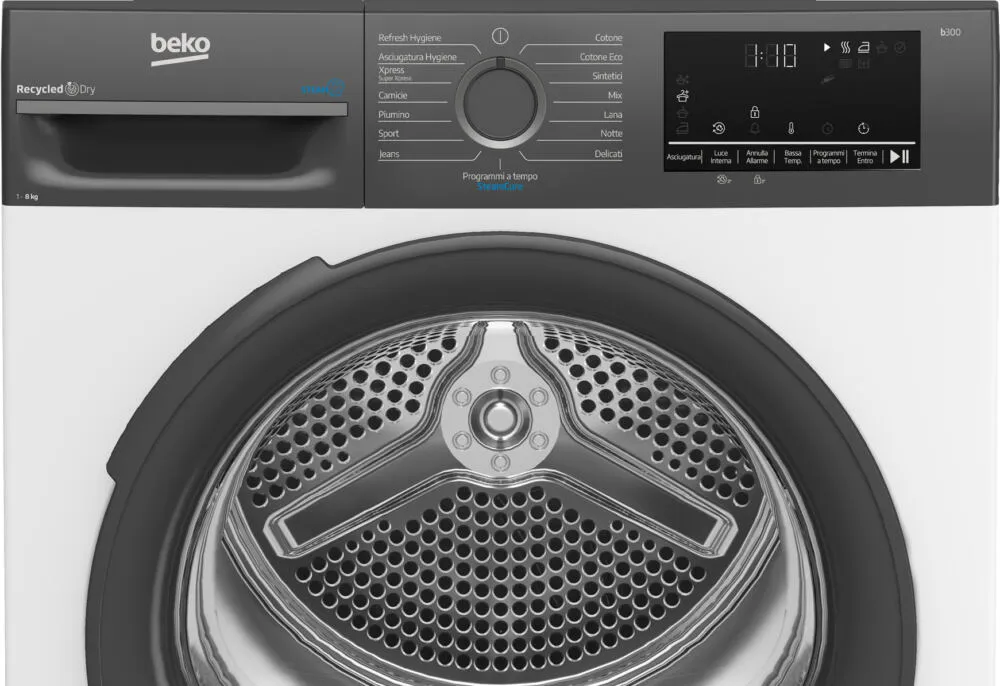 Beko BMEUT481SAI_IT 7188242760 8 kg Isı Pompalı Kurutma Makinesi Thumbnail 6