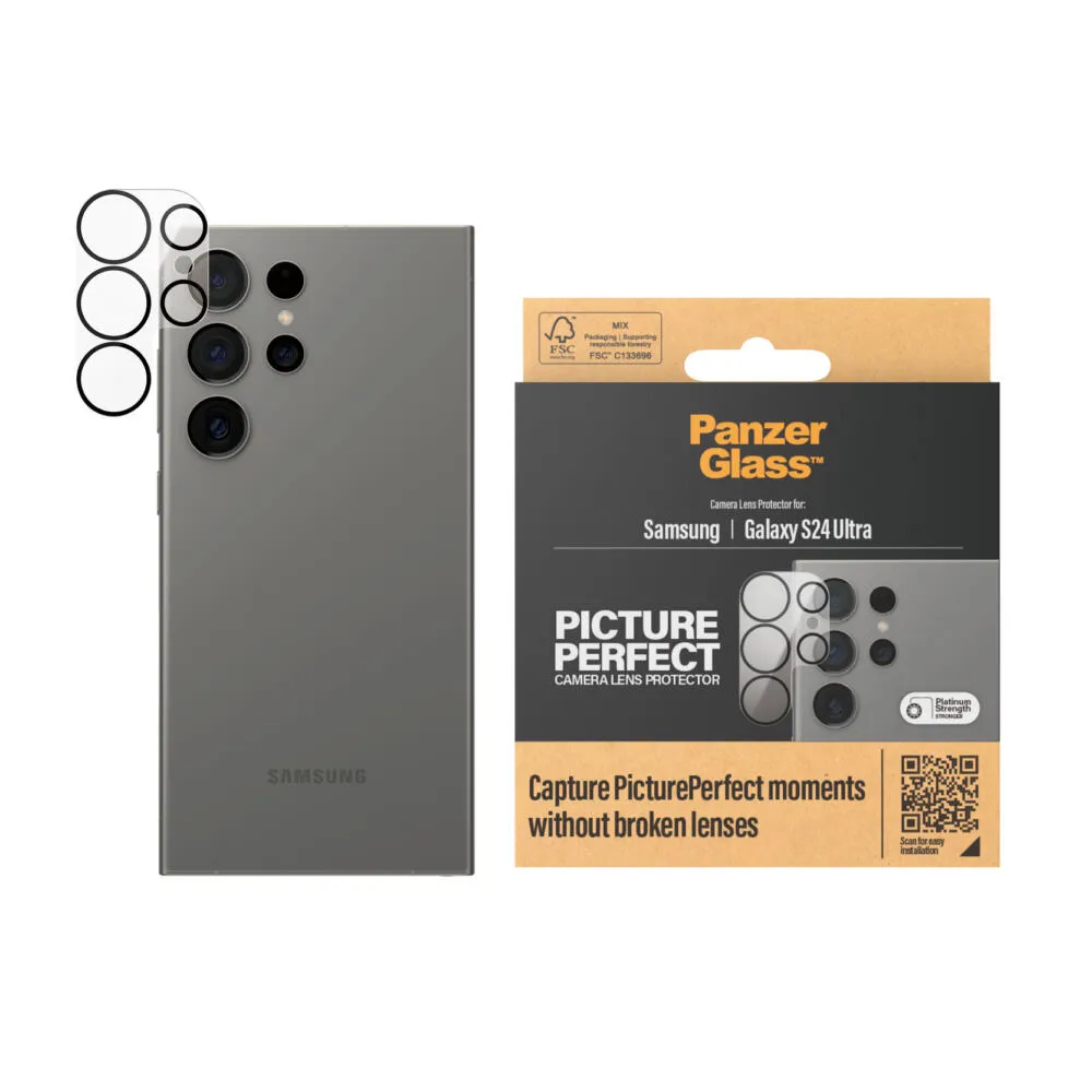 PanzerGlass® PicturePerfect Camera Lens Protector Samsung Galaxy S24 Ultra 1206 Thumbnail 1