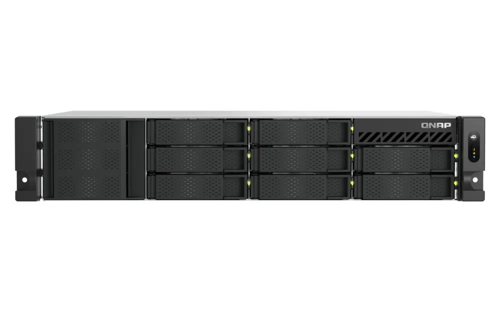 QNAP TS-855EU-RP-8G-US depolama sunucusu NAS Yatay (2U) Intel Atom® C5125 8 GB DDR4 0 TB QuTS hero Siyah