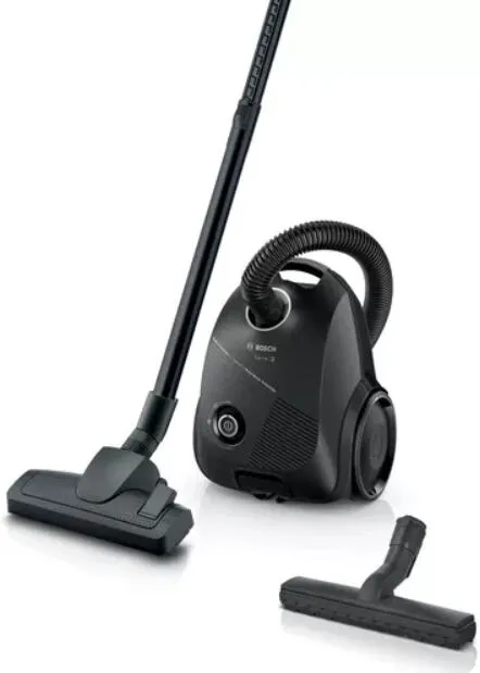 Bosch Serie 2 BGLS2BA3D8 elektrik süpürgesi 3,5 l Tambur vakum Kuru 600 W Toz torbası Elektrikli Süpürge