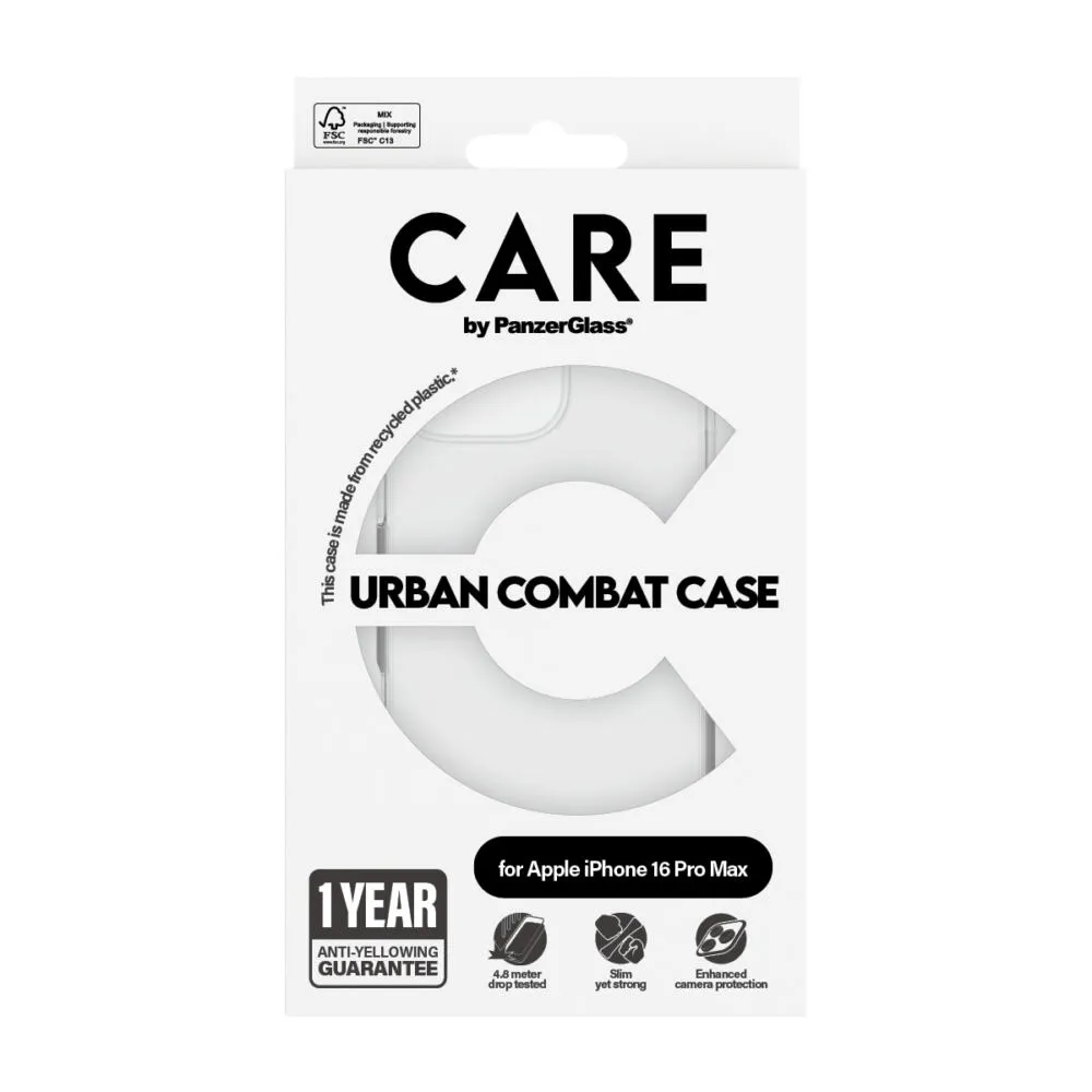 PanzerGlass CARE™ by PanzerGlass® Urban Combat Case Transparent iPhone 16 Pro Max 1356 Thumbnail 4