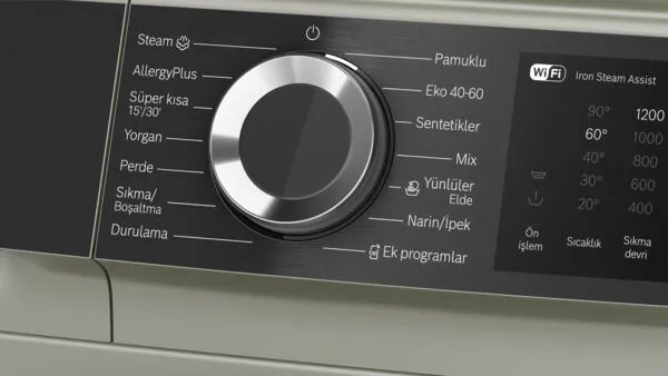 Bosch WGK252ZXTR çamaşır makinesi Önden yüklemeli 10 kg 1200 RPM Gümüş Thumbnail 6