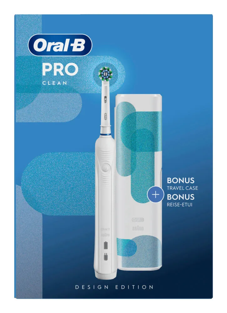 Oral-B Pro Clean Yetişkin Döner diş fırçası Mavi, Beyaz Thumbnail 1