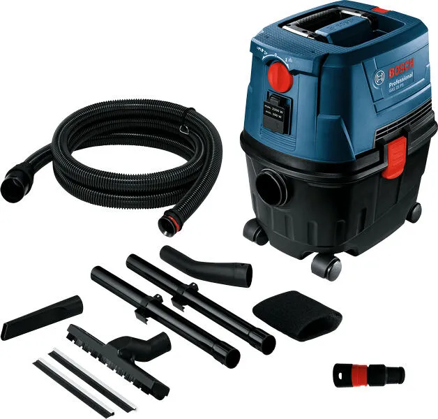 Bosch GAS 15 PS Professional 15 l Silindir vakum Kuru 1100 W Toz torbası Thumbnail 1