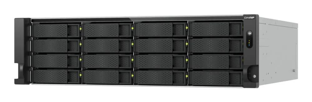 QNAP TS-h1677AXU-RP-R7-32G NAS Yatay (3U) AMD Ryzen™ 7 32 GB DDR5 256 TB HDD QNAP QTS Alüminyum, Siyah Thumbnail 3