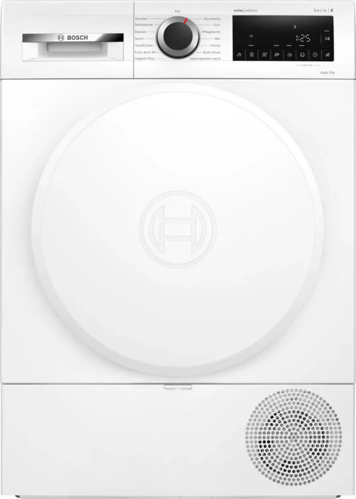 Bosch Serie 6 WQG233V1CH kurutucu Solo Önden yüklemeli 8 kg Beyaz Kurutma Makinesi