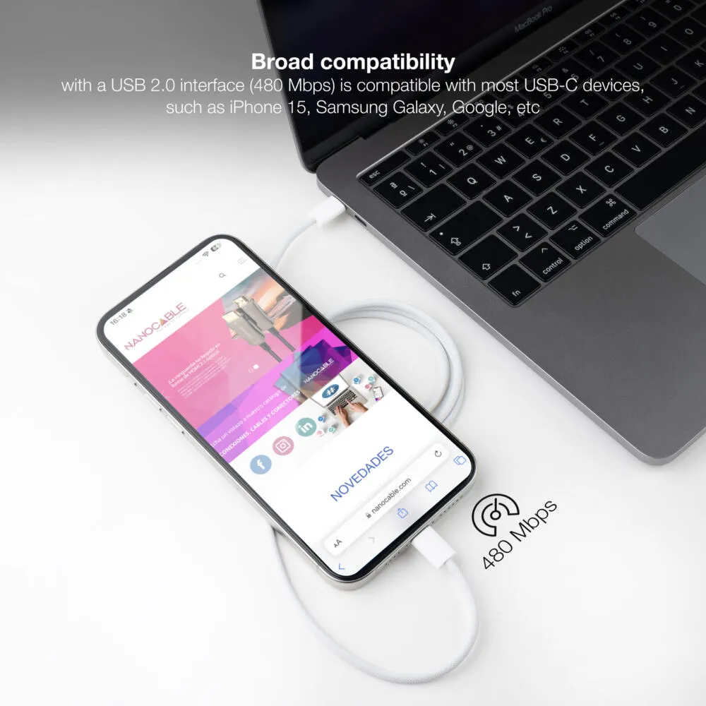 Nanocable 10.01.6001-CO USB C to USB C (1 m) Thumbnail 8