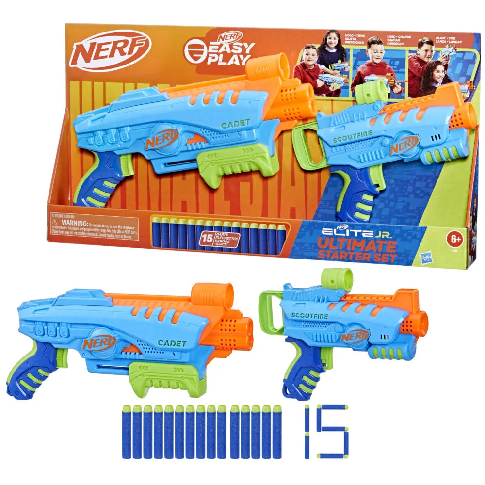 Nerf Elite Jr En Büyük Başlangıç Seti F6369AS00 Oyuncak Silah Thumbnail 6
