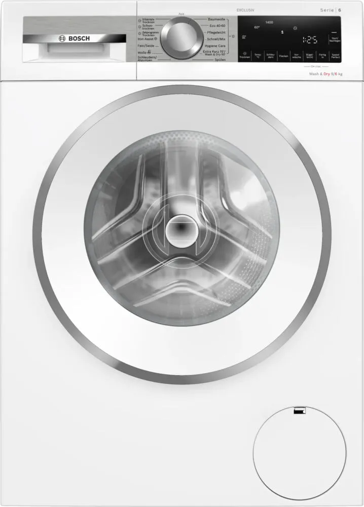 Bosch Serie 6 WNG24492 çamaşır kurutma makinesi Solo Önden yüklemeli Beyaz Kurutmalı Çamaşır Makinesi