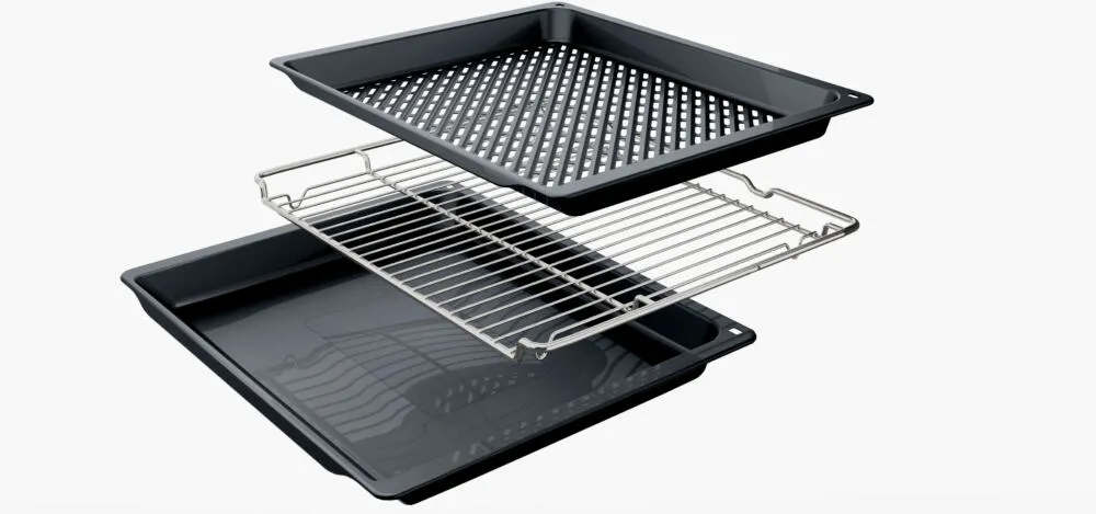 Bosch Serie 4 HQG572BB3F fırın 71 l 3600 W Siyah Thumbnail 6