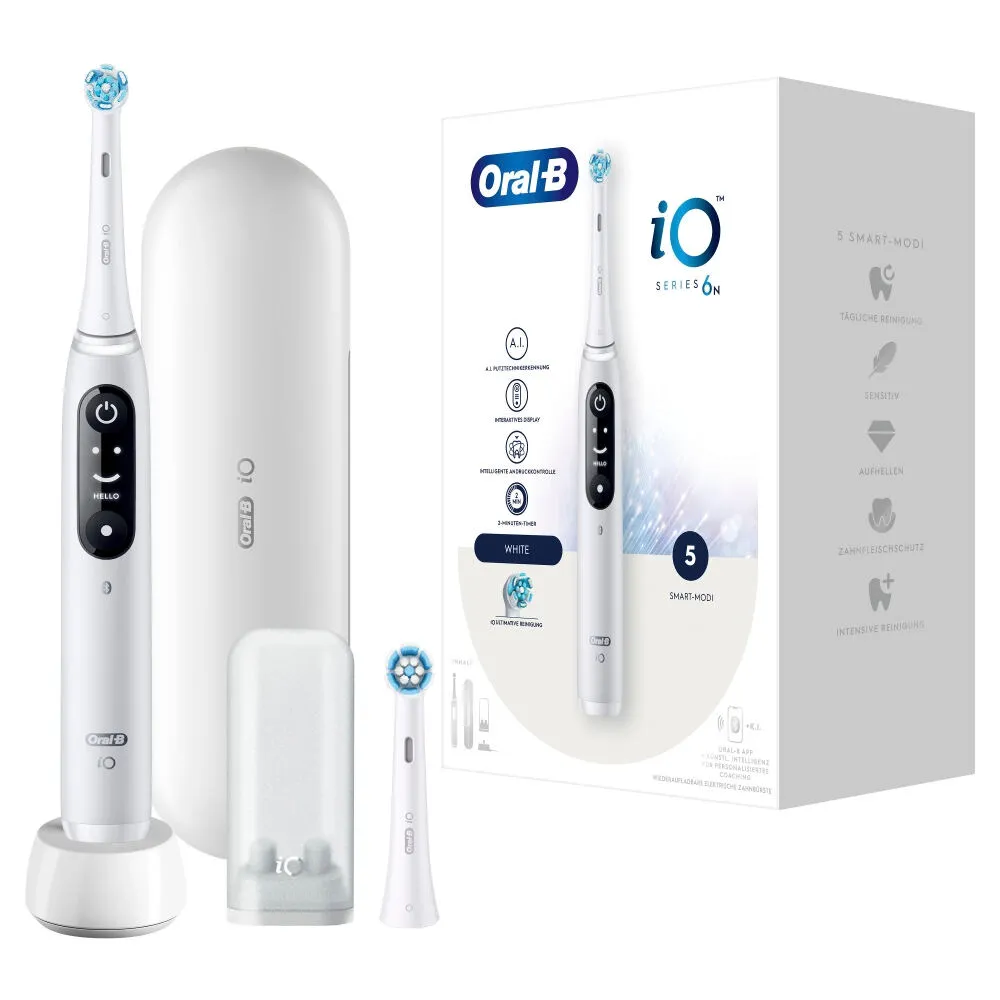 Oral-B 445234 elektrikli diş fırçası Yetişkin Titreşimli diş fırçası Beyaz Şarjlı Diş Fırçaları