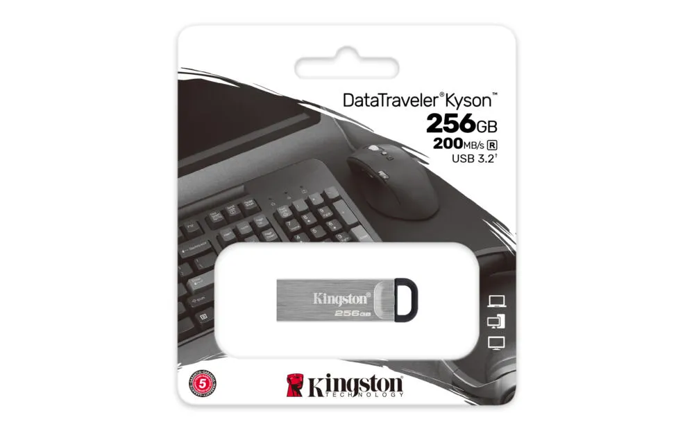 Kingston Technology Kyson 256 GB DTKN/256GB USB 3.2 200 MB/s Flash Bellek Thumbnail 6