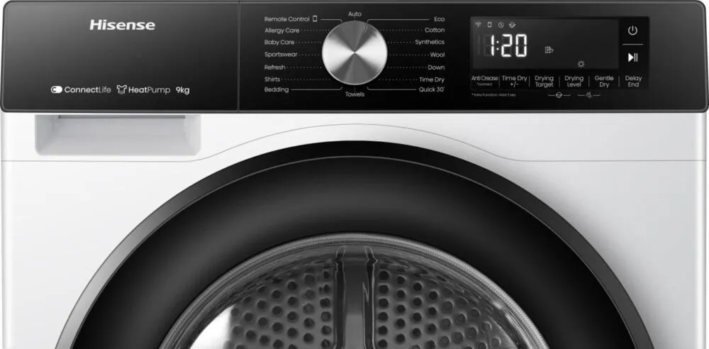 Hisense HDH3S93B 20014651 9 kg Isı Pompalı Kurutma Makinesi Thumbnail 9
