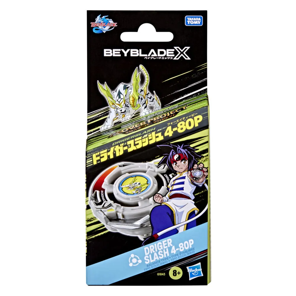 Beyblade X X-Over Project Driger Slash 4-80P Başlangıç Paketi Aktif ve Beceri Oyuncakları