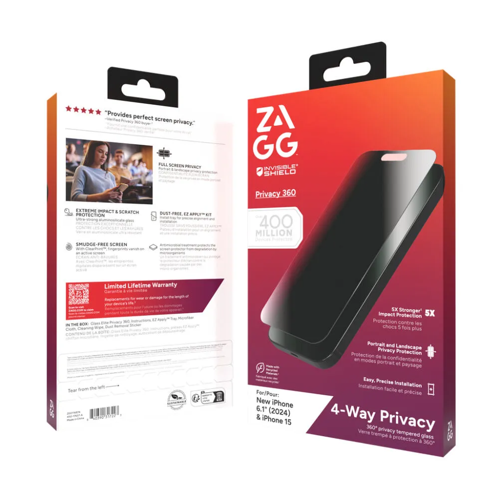 ZAGG InvisibleShield Glass Elite Privacy 360 200114874 Thumbnail 8