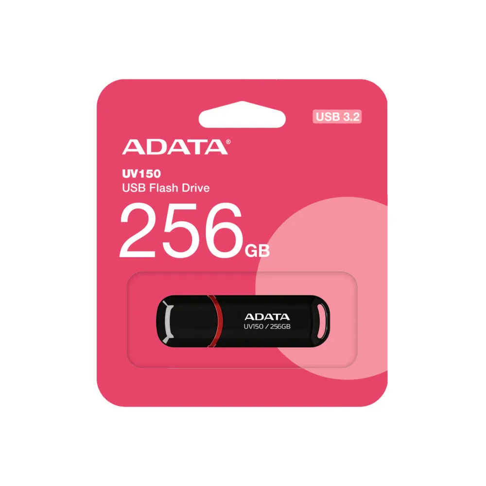 ADATA UV150 AUV150-256G-RBK 256 GB USB 3.2 Flash Bellek Thumbnail 1