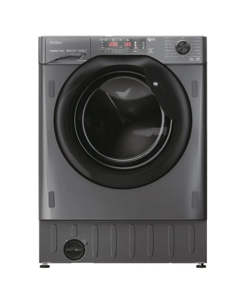 Haier Series 4 HWQ90B416FWB çamaşır makinesi Önden yüklemeli 9 kg 1600 RPM Antrasit Çamaşır Makineleri