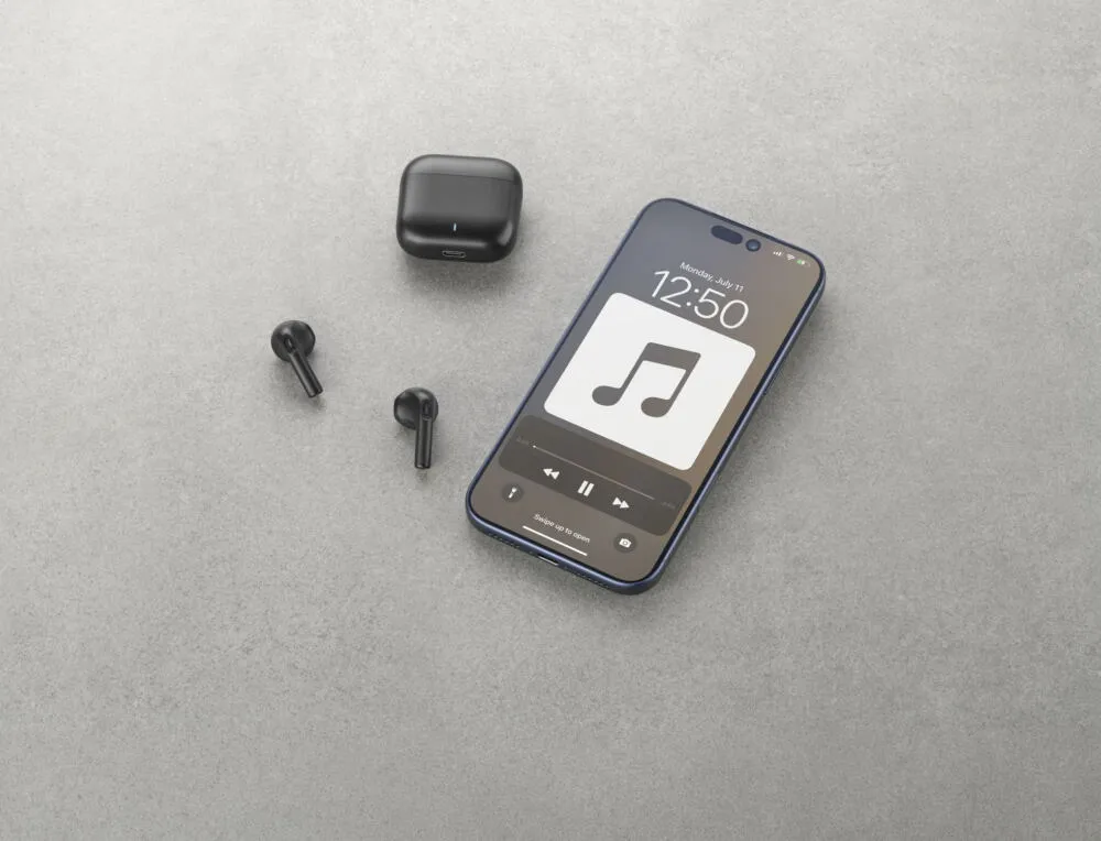 Cellularline BTWAVYCAPSULETWSK kulaklık ve mikrofonlu kulaklık True Wireless Stereo (TWS) Kulak içi Aramalar/Müzik Bluetooth Siyah Thumbnail 3