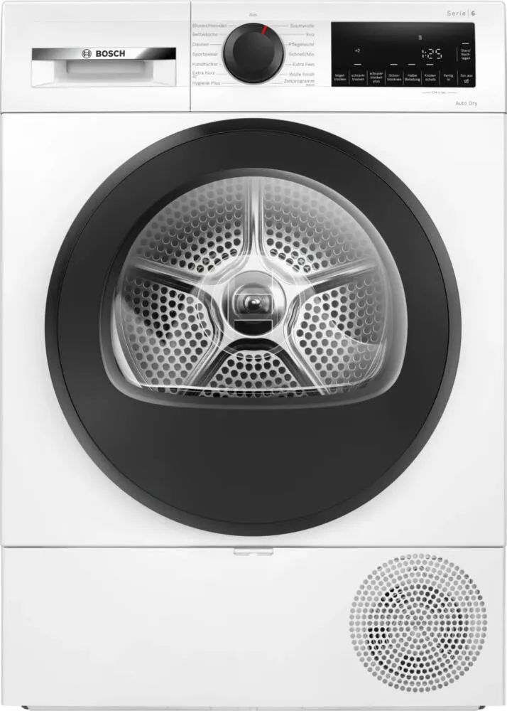 Bosch Serie 6 WQG243D41 kurutucu Solo Önden yüklemeli 9 kg Beyaz Kurutma Makinesi