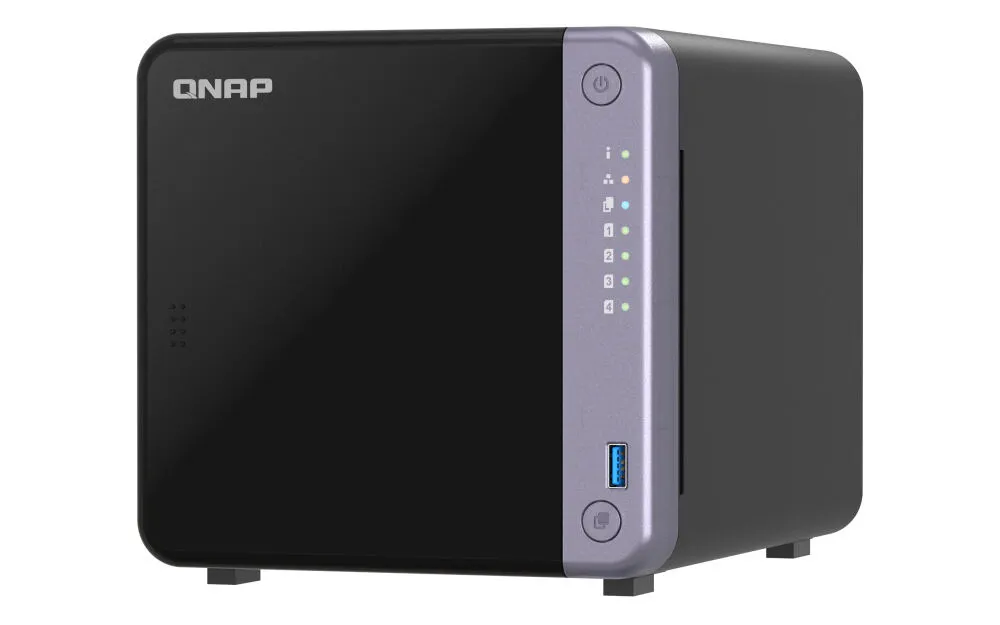 QNAP TS-432X-4G NAS Dikey (Tower) Alpine AL-524 4 GB DDR4 8 TB HDD QNAP QTS Siyah