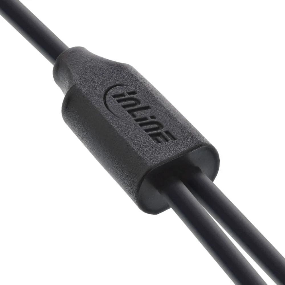 InLine 35126 USB A to 2 x USB C (0,5 m) USB Kablosu Thumbnail 1