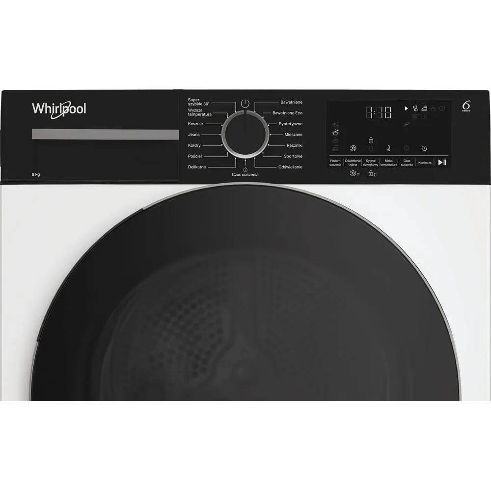 Whirlpool MX WSD 83M WBS PL kurutucu Solo Önden yüklemeli 8 kg Beyaz Thumbnail 2