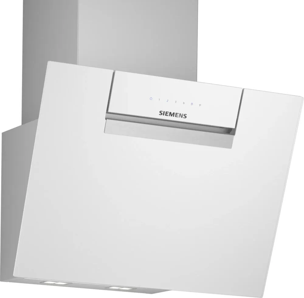 Siemens iQ300 LC67KFN20 ocak bacası Duvara monteli Beyaz 786 m³/Saat Davlumbaz ve Aspiratö