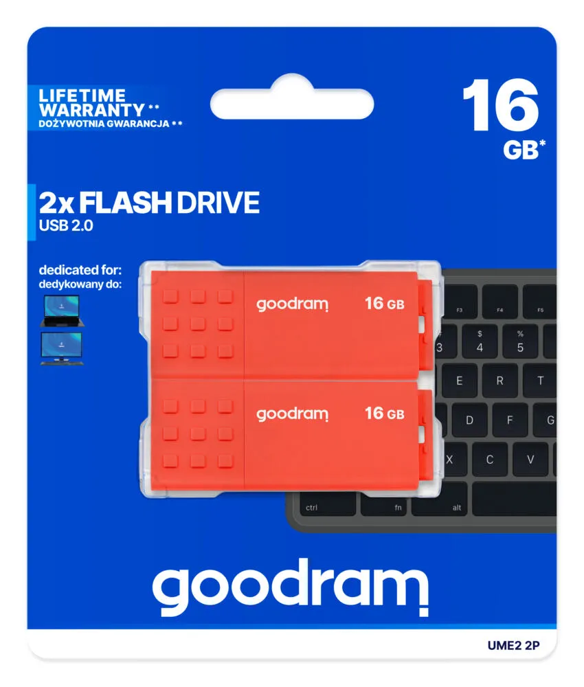 Goodram 2-PACK UME2-1280MXR11-2P 256 GB USB 3.2 Flash Bellek Thumbnail 10