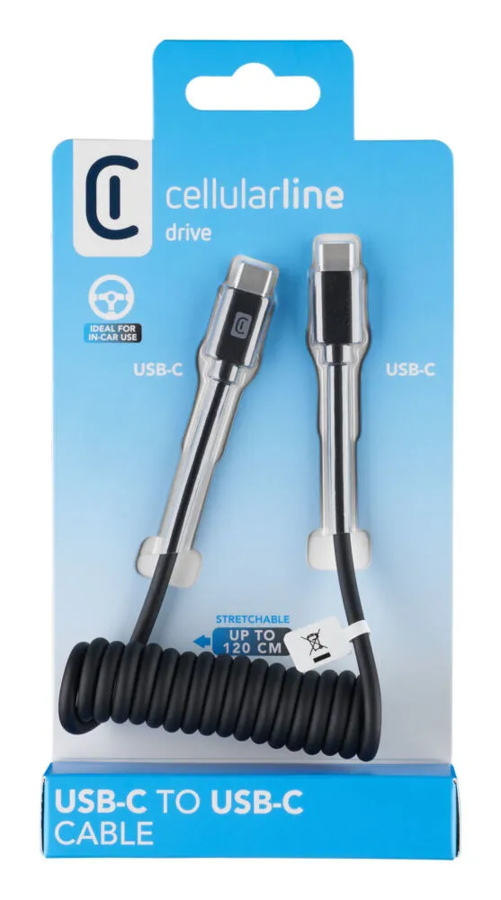 Cellularline 8018080493805 USBDATADRIVEC2C12K USB C to USB C (1,2 m) USB Kablosu Thumbnail 2