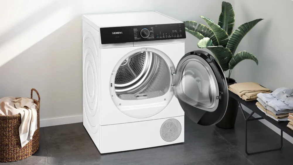 Siemens iQ500 WQ46H2DEFG kurutucu Solo Önden yüklemeli 9 kg Beyaz Thumbnail 2