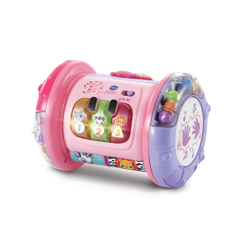 VTech Magi Rouleau Tam-Tam 3 en 1 rose Eğitici Oyuncak