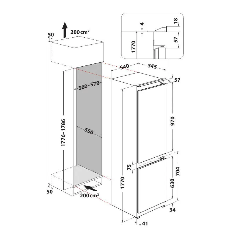 Indesit B 18 A1 D/I E 859991676090 273 Litre Buzdolabı Thumbnail 9