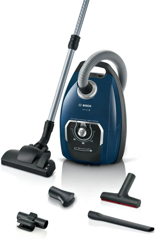 Bosch Serie 8 BGL8XPER elektrik süpürgesi 5 l Silindir vakum Kuru 700 W Toz torbası Elektrikli Süpürge
