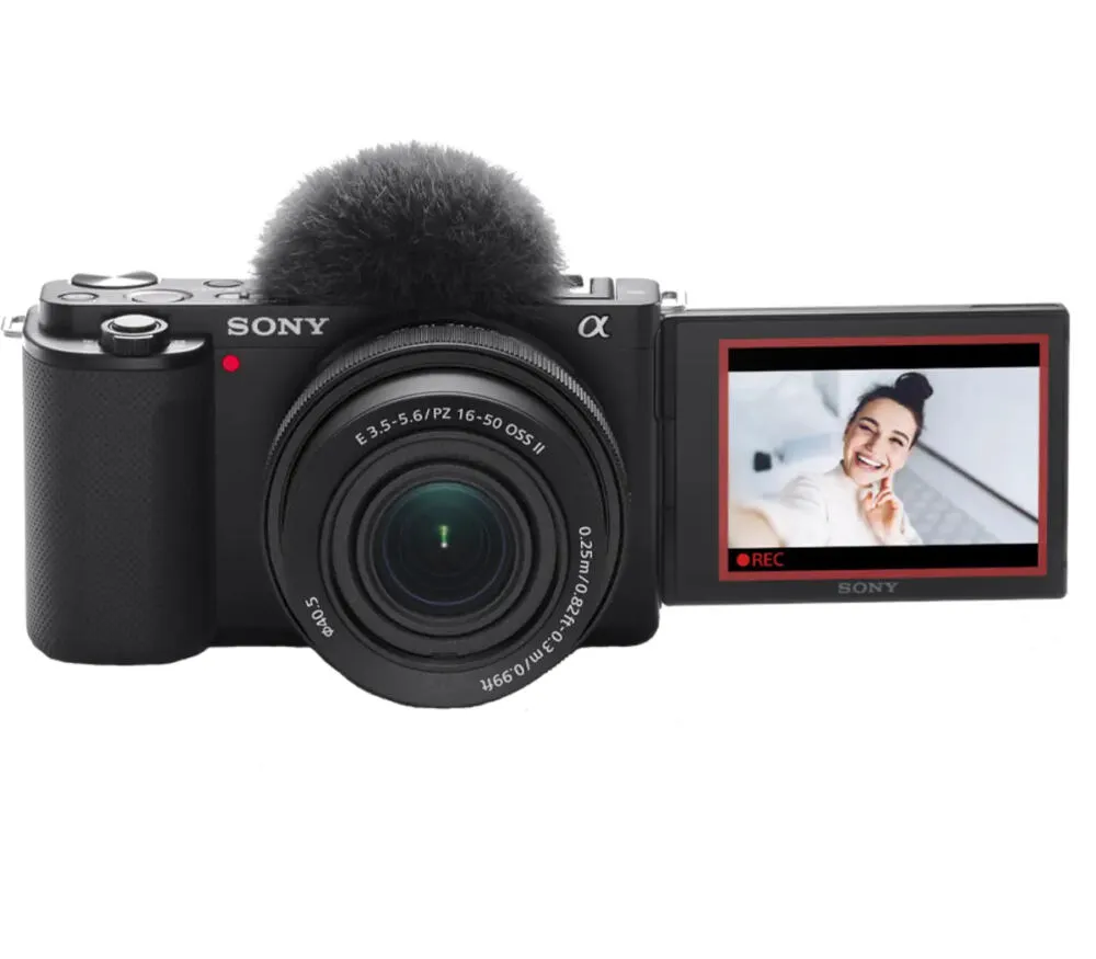 Sony ZV-E10 + E PZ 16-50mm F3.5-5.6 OSS II MILC 24,2 MP CMOS 6000 x 4000 Piksel Siyah Thumbnail 4