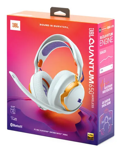 JBL Quantum 650 Kulaklık Kablosuz Saç bandı Oyun USB C Tipi Bluetooth Deniz mavisi Thumbnail 1