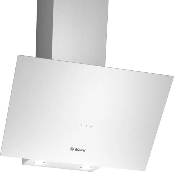 Bosch DWK64PJ20T ocak bacası Duvara monteli Beyaz 0 m³/Saat Davlumbaz ve Aspiratö
