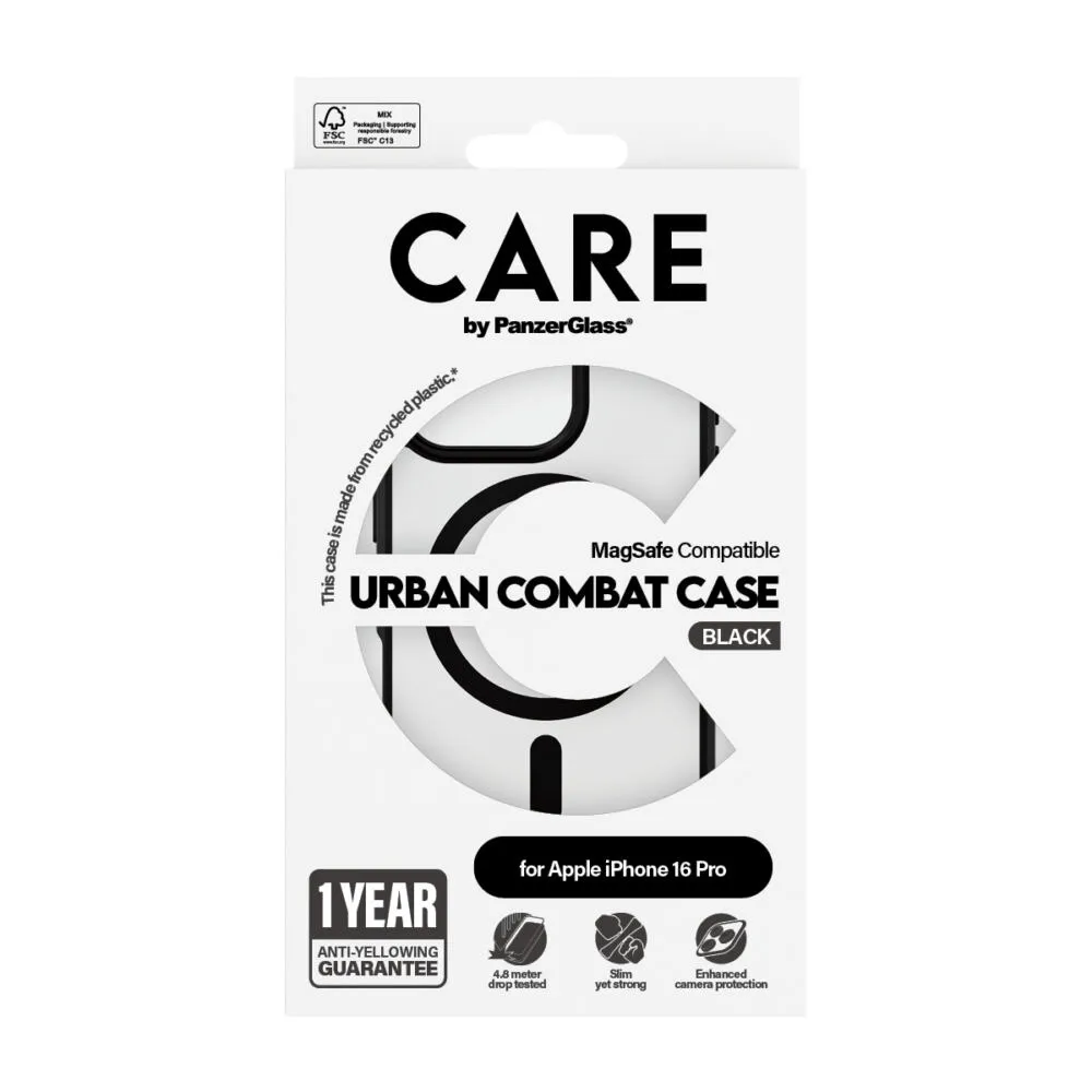 PanzerGlass CARE™ by PanzerGlass® Urban Combat Case Transparent & MagSafe iPhone 16 Pro 1358 Thumbnail 4