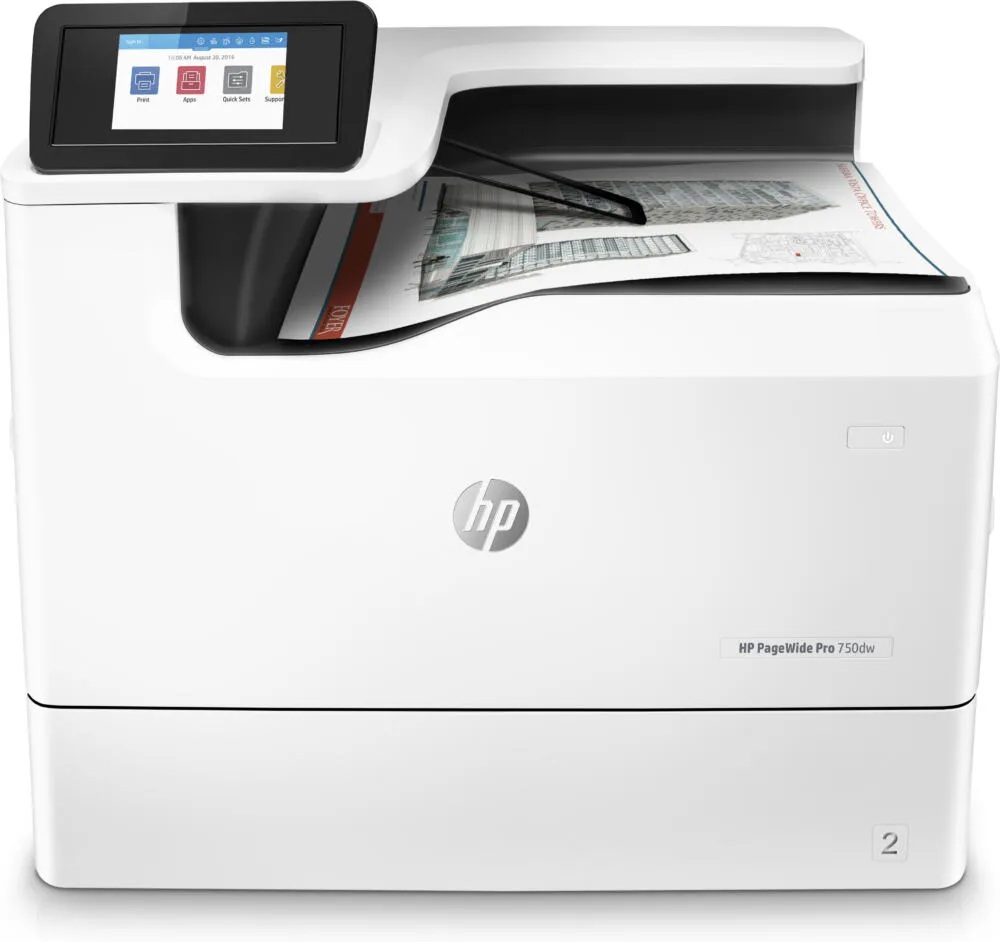 HP PageWide Pro 750dw inkjet yazıcı Renk 2400 x 1200 DPI A3 Wi-Fi Mürekkepli Yazıcı