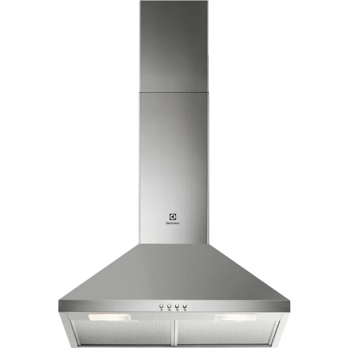 Electrolux Serie 300 KFCG16X ocak bacası Duvara monteli Paslanmaz çelik 420 m³/Saat Davlumbaz ve Aspiratö