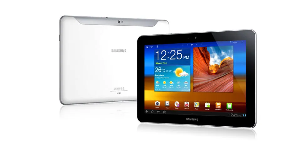 Samsung 10.1 16 GB GT-P7500UWDPHN inç 1 GB RAM Beyaz Tablet Thumbnail 1