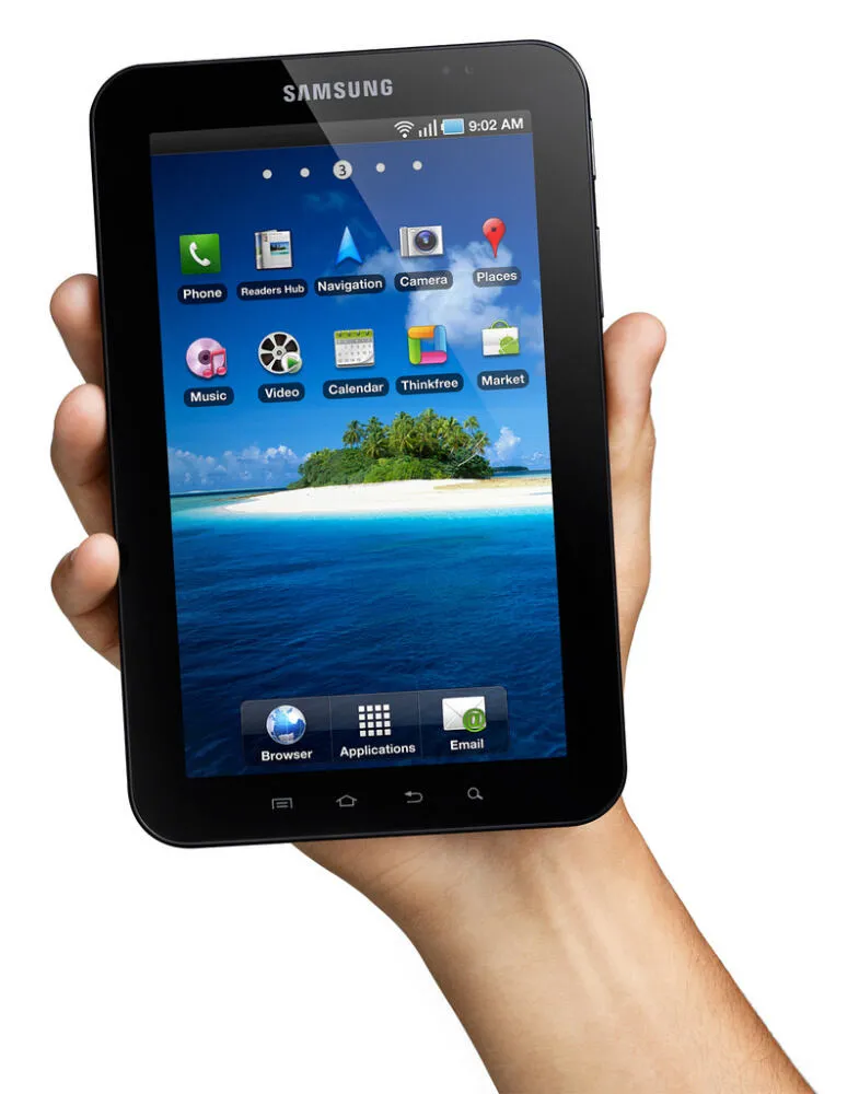 Samsung Galaxy Tab P1000 GT-P1000CWABSE 7 inç Siyah Tablet Thumbnail 1