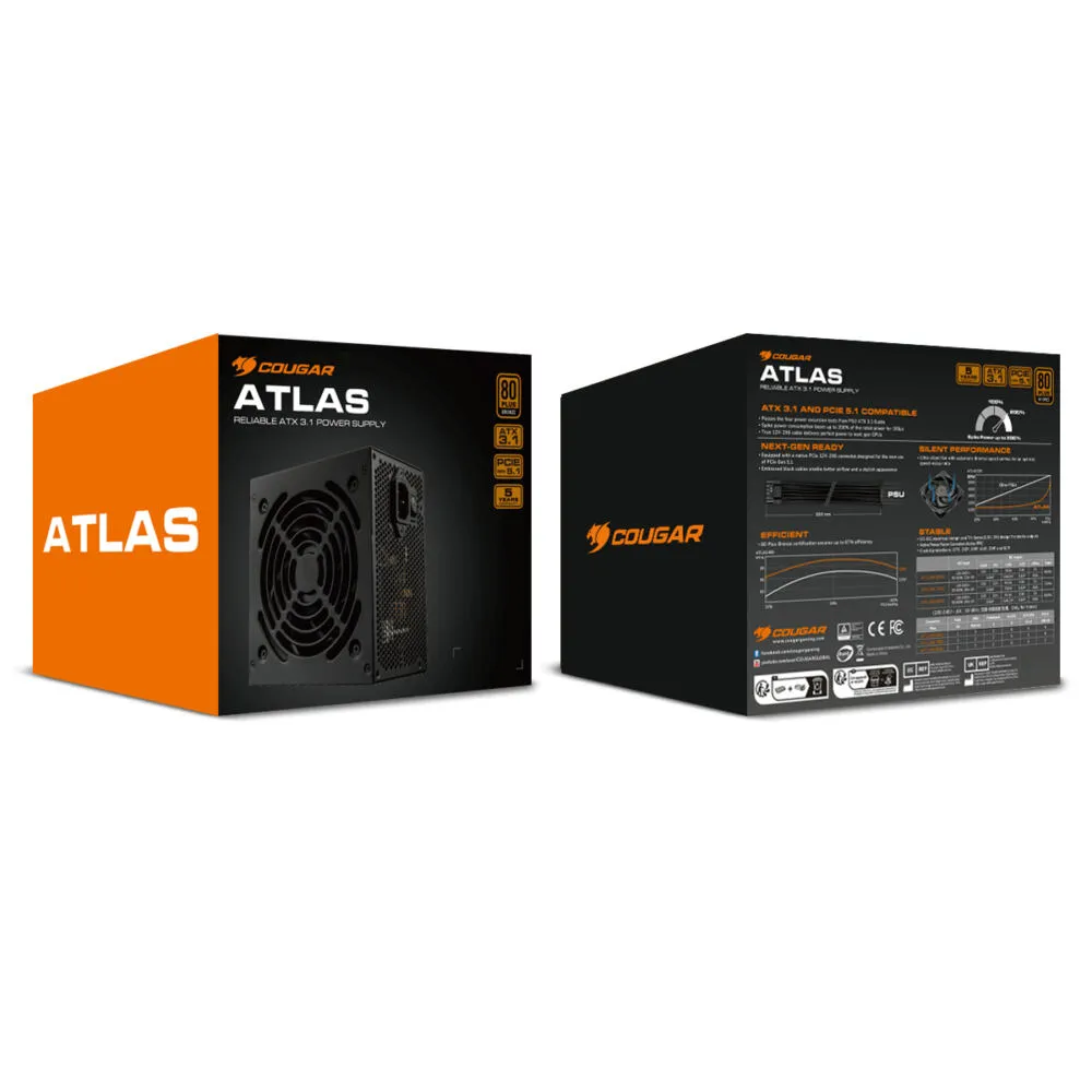 COUGAR CGRVG-650 31AA065001P01 650 W 80 PLUS Bronze ATX Güç Kaynağı Thumbnail 14