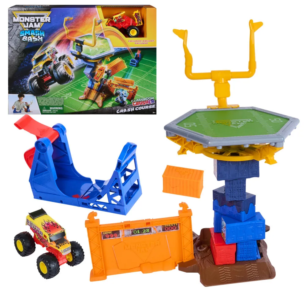 Spin Master Monster Jam MNJ VHP 1to64 SmshNBash FetrePlayset GML Oyuncak Araç