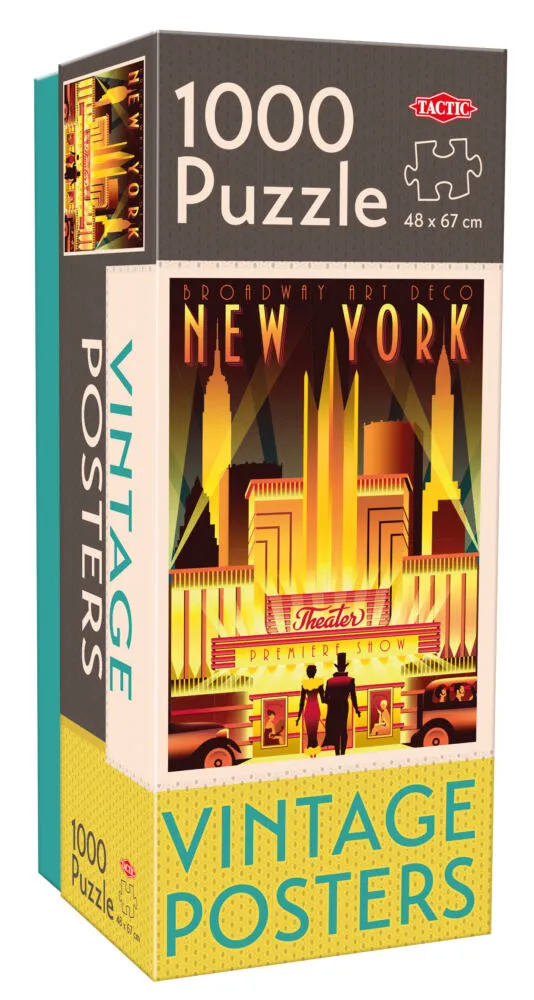 Tactic Vintage New York 1000 Parça 58298 Puzzle