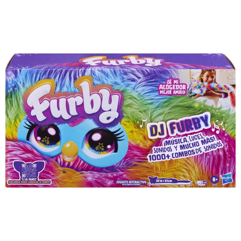 Hasbro Furby DJ Gökkuşağı Peluş Oyuncak