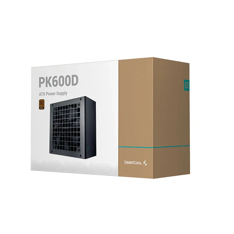 DeepCool PK600D güç kaynağı ünitesi 600 W 20+4 pin ATX Siyah Thumbnail 5